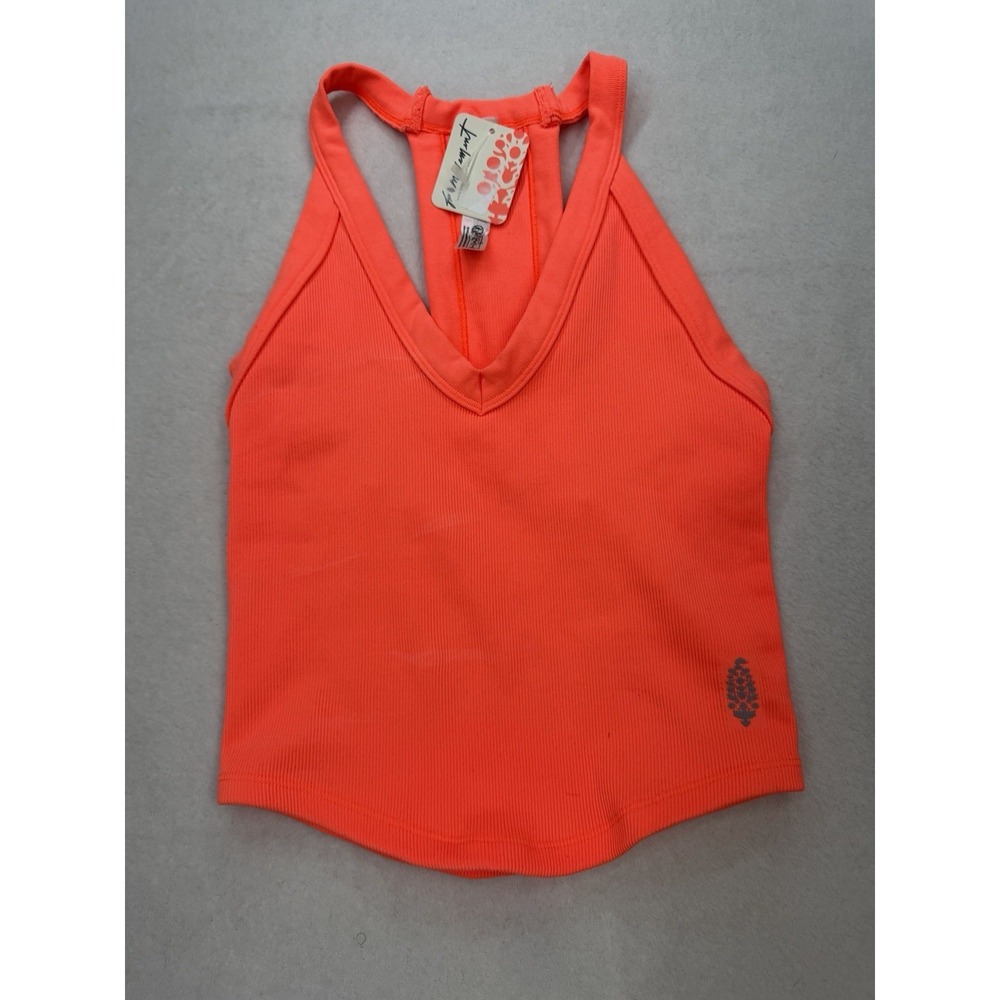 Free People Movement Women's All Clear Cami Neon Coral XS/S NWT *read - Picture 2 of 7